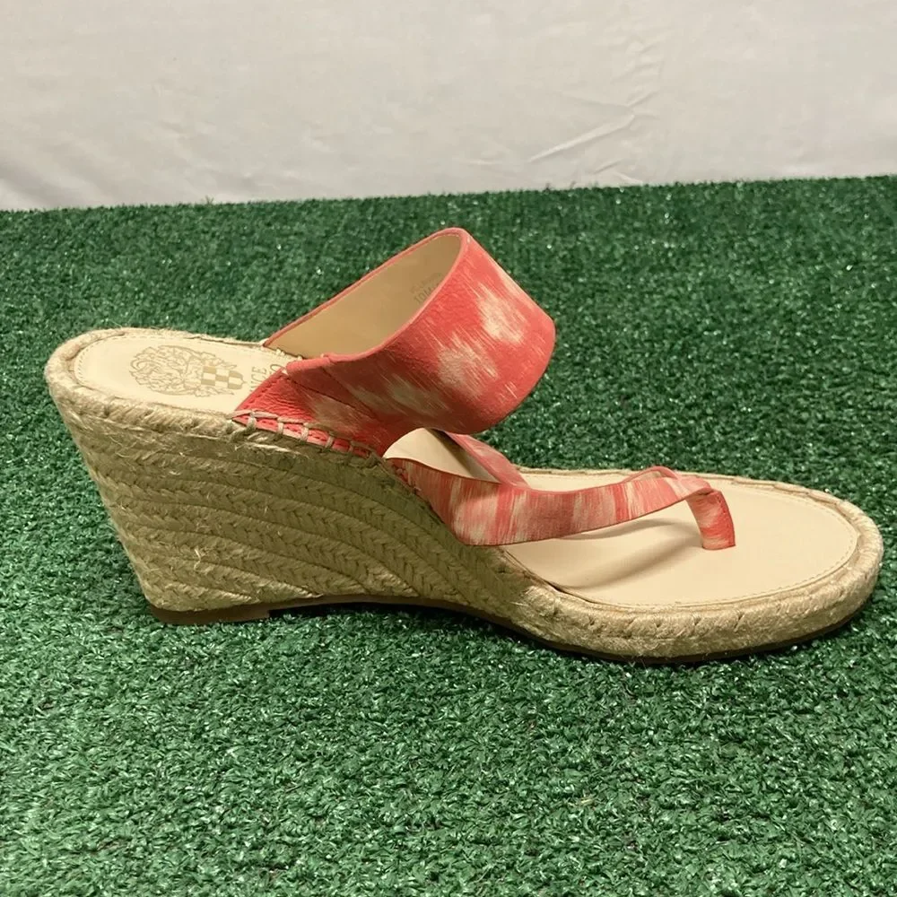 Vince Camuto Lavanda Red Sandal Wedges women’s size 10 (OKPM-07-066)